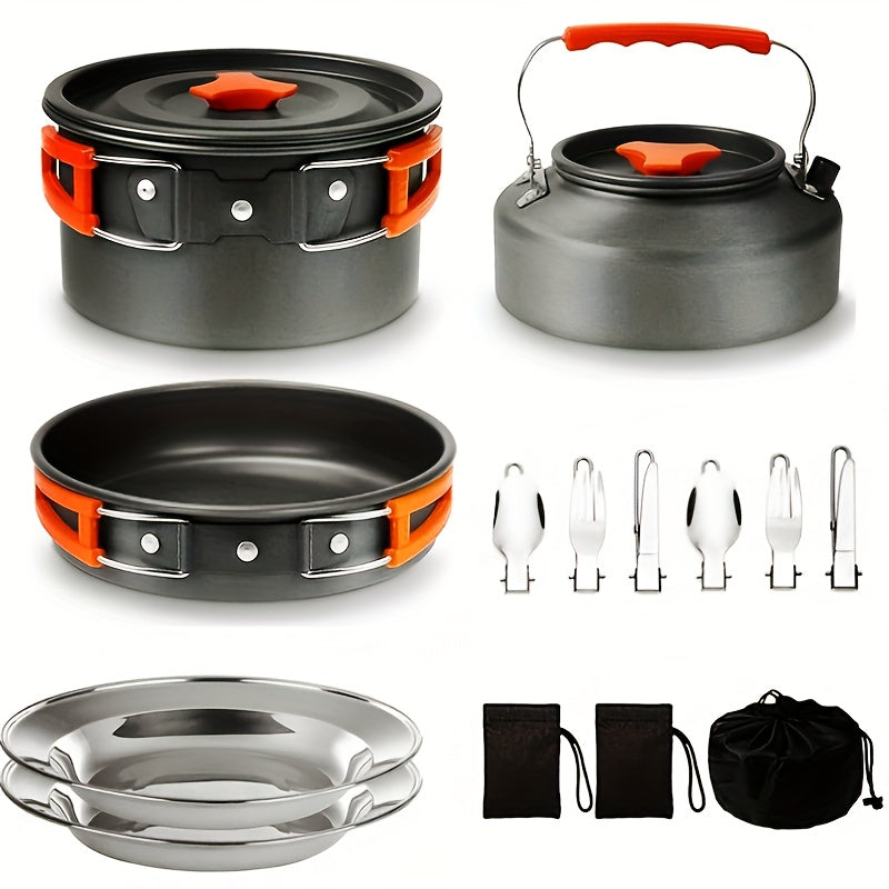 Kettle and Camping Pot Cookware Set