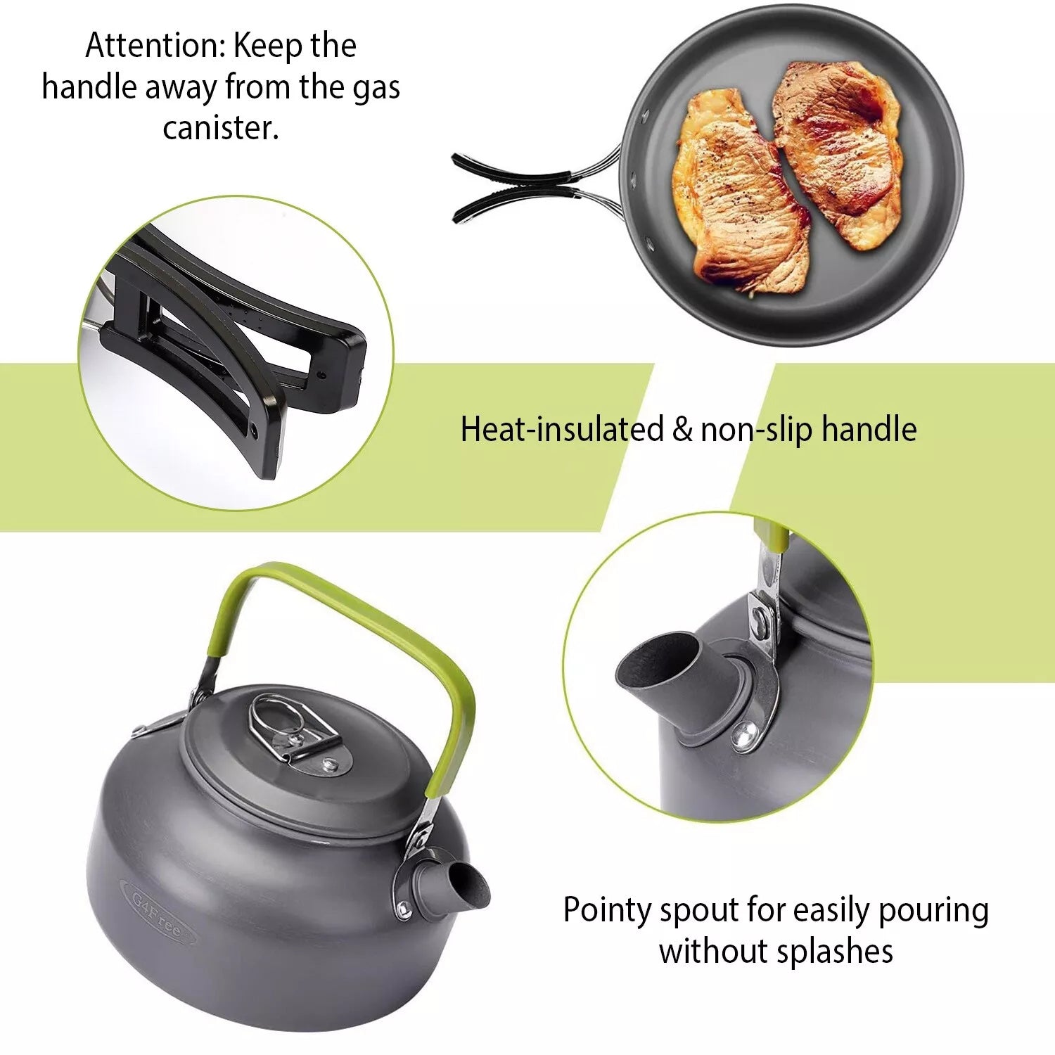 12pcs Portable Outdoor Camping Cookware