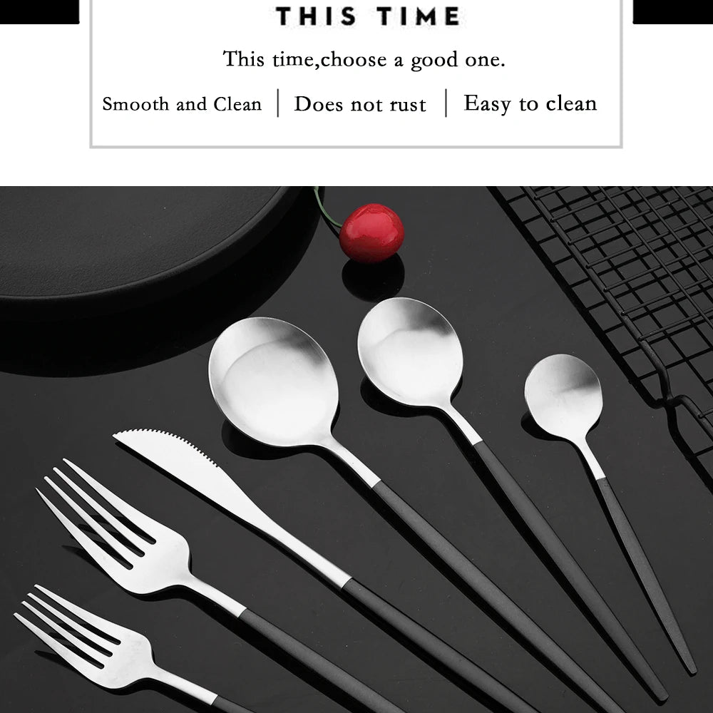 Stainless Steel Silver Cutlery Set