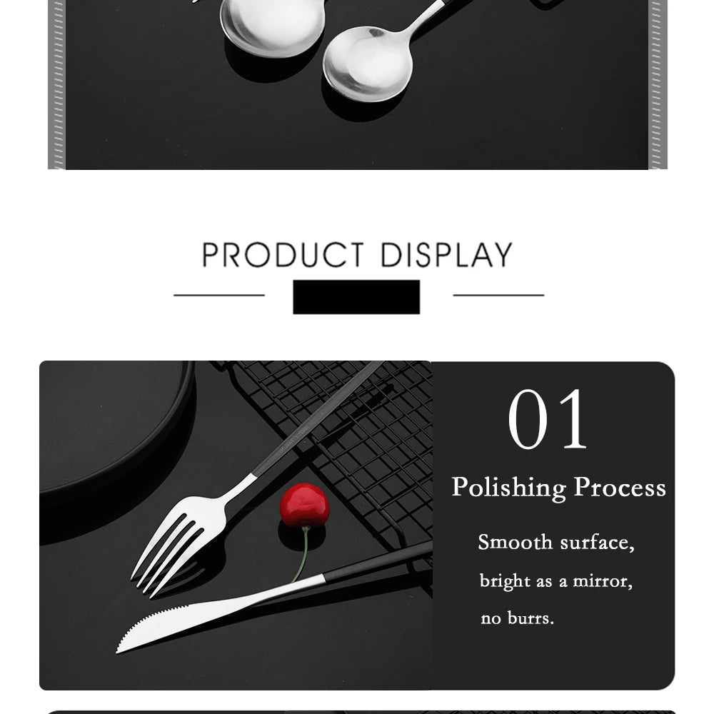 Stainless Steel Silver Cutlery Set