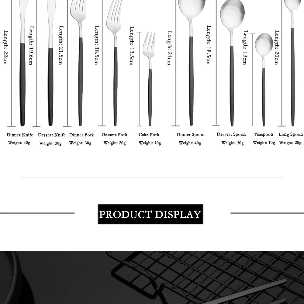 Stainless Steel Silver Cutlery Set