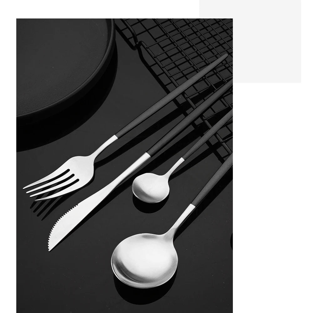 Stainless Steel Silver Cutlery Set