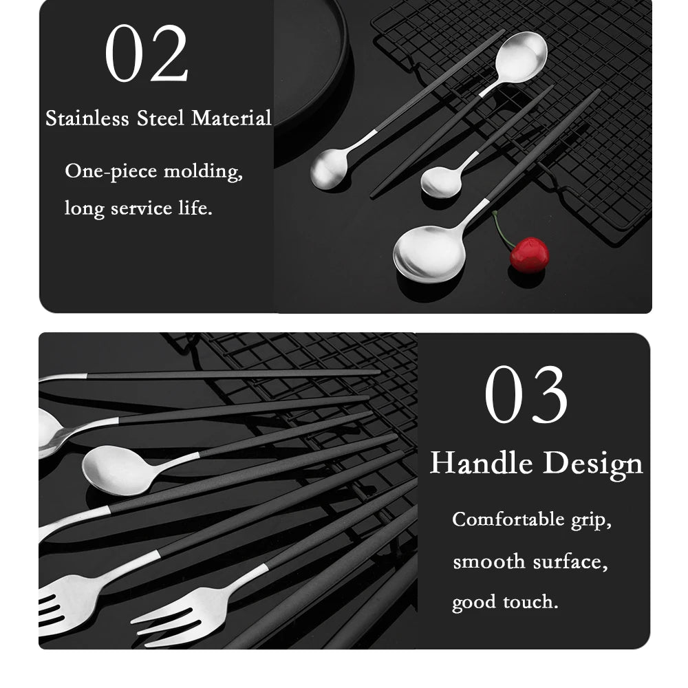 Stainless Steel Silver Cutlery Set