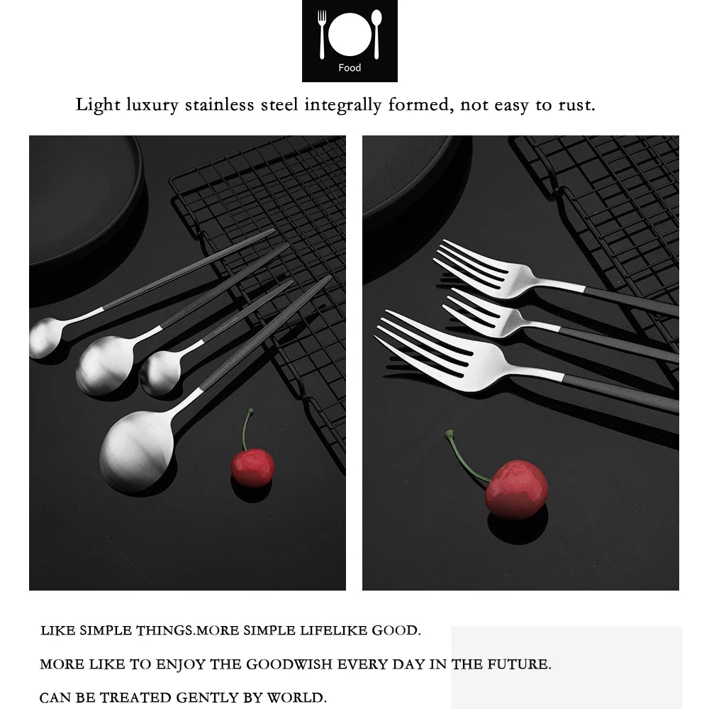 Stainless Steel Silver Cutlery Set