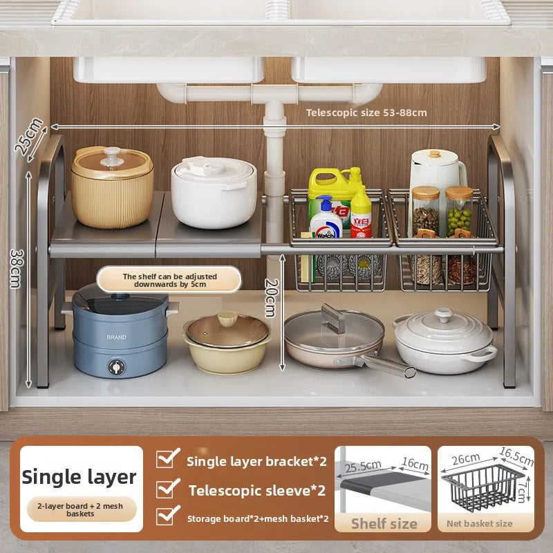 Kitchen Sink Expandable Storage