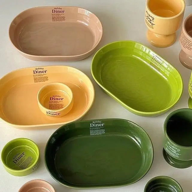 Korean Dishes Afternoon Tea Utensils