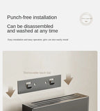 Wall-mounted kitchen knife storage block