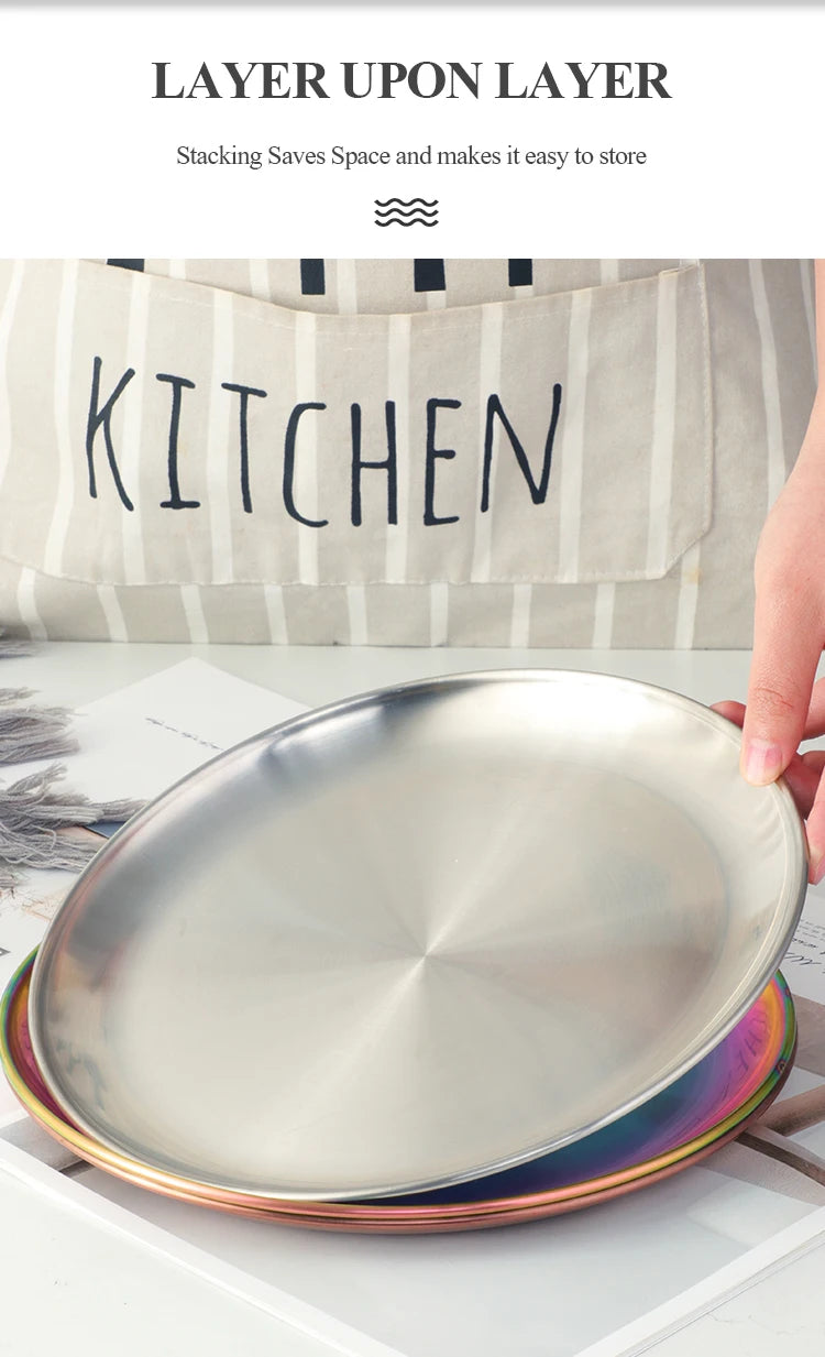 Stainless Steel Dinner Plate