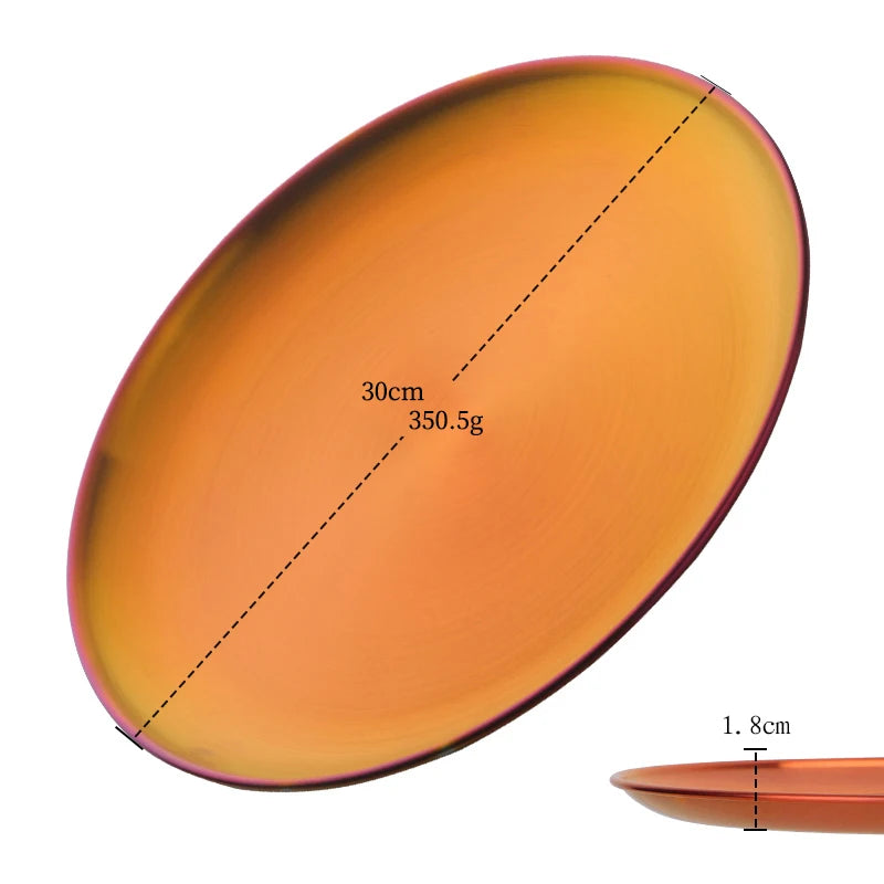 Stainless Steel Dinner Plate