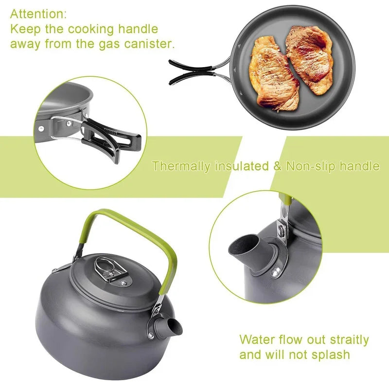Aluminum Camping Cookware Set