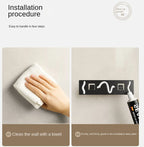 Wall-mounted kitchen knife storage block