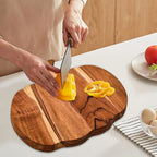Pumpkin Shaped Wooden Kitchen Cutting Board