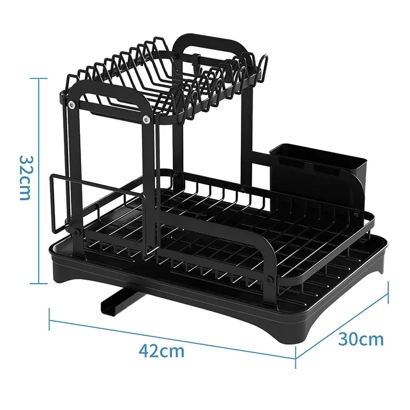Multifunctional Countertop Organizer with Drainer