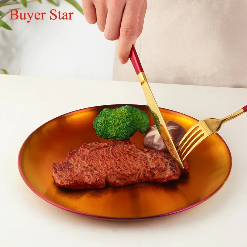 Stainless Steel Dinner Plate