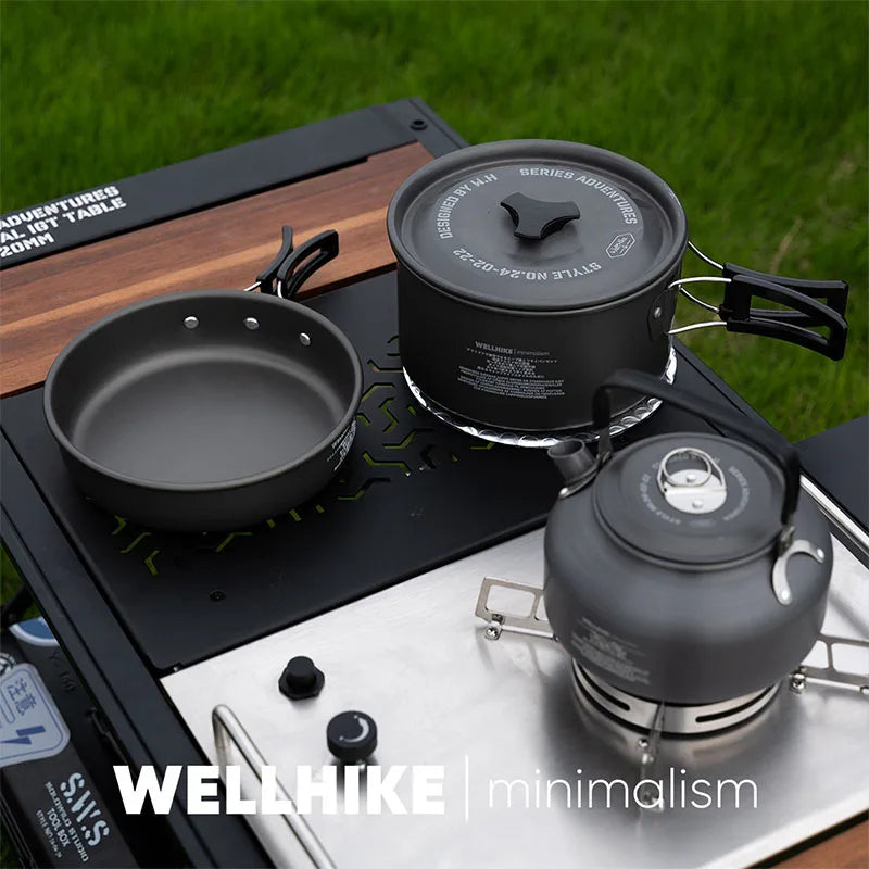 WELLHIKE Outdoor 3-Piece Cookware Set