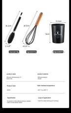 11-piece cooking tool set with storage bucket