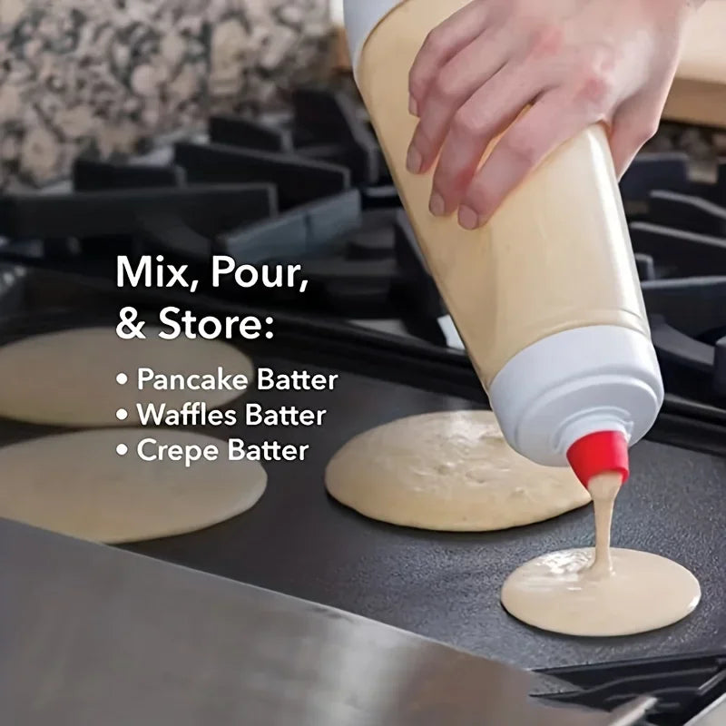 Pancake Batter Wire Whisk and Dispenser