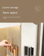 Wall-mounted kitchen knife storage block