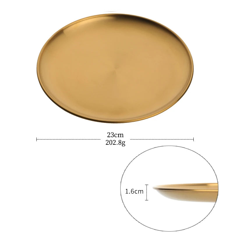 Stainless Steel Dinner Plate
