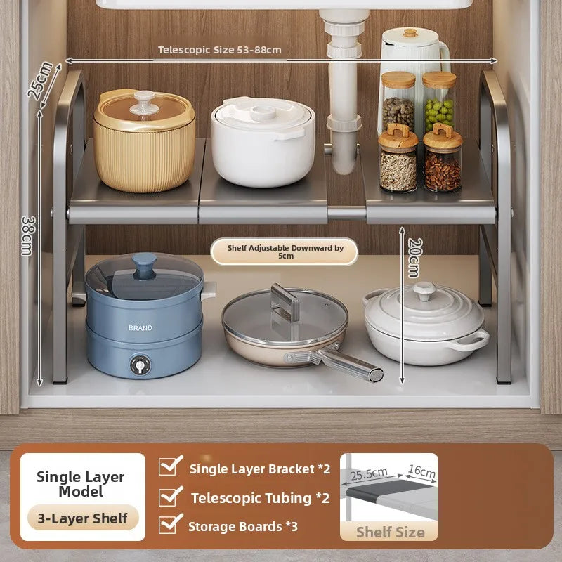 Kitchen Sink Expandable Storage