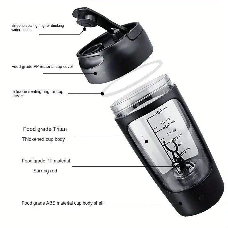 Electric Protein Powder Shaker Bottle