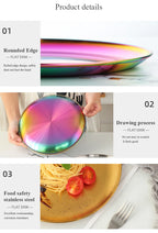 Stainless Steel Dinner Plate