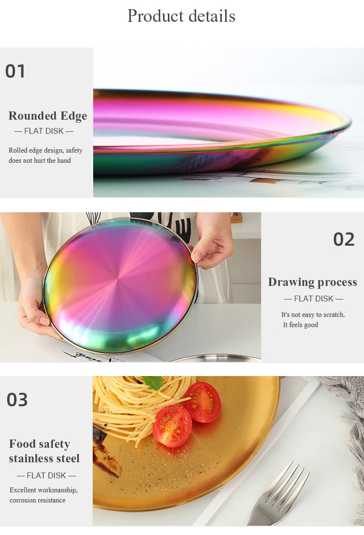 Stainless Steel Dinner Plate