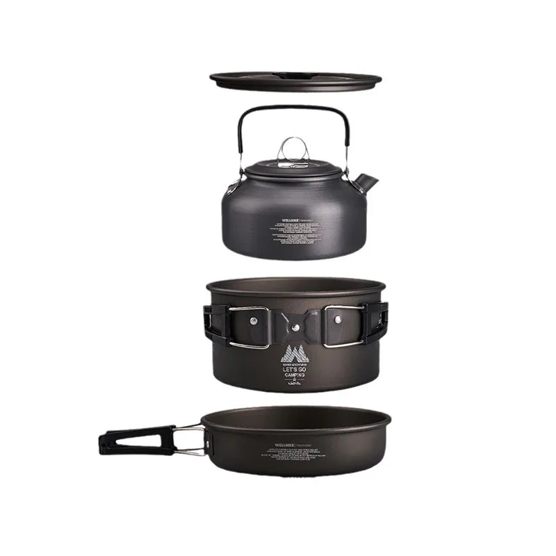 WELLHIKE Outdoor 3-Piece Cookware Set