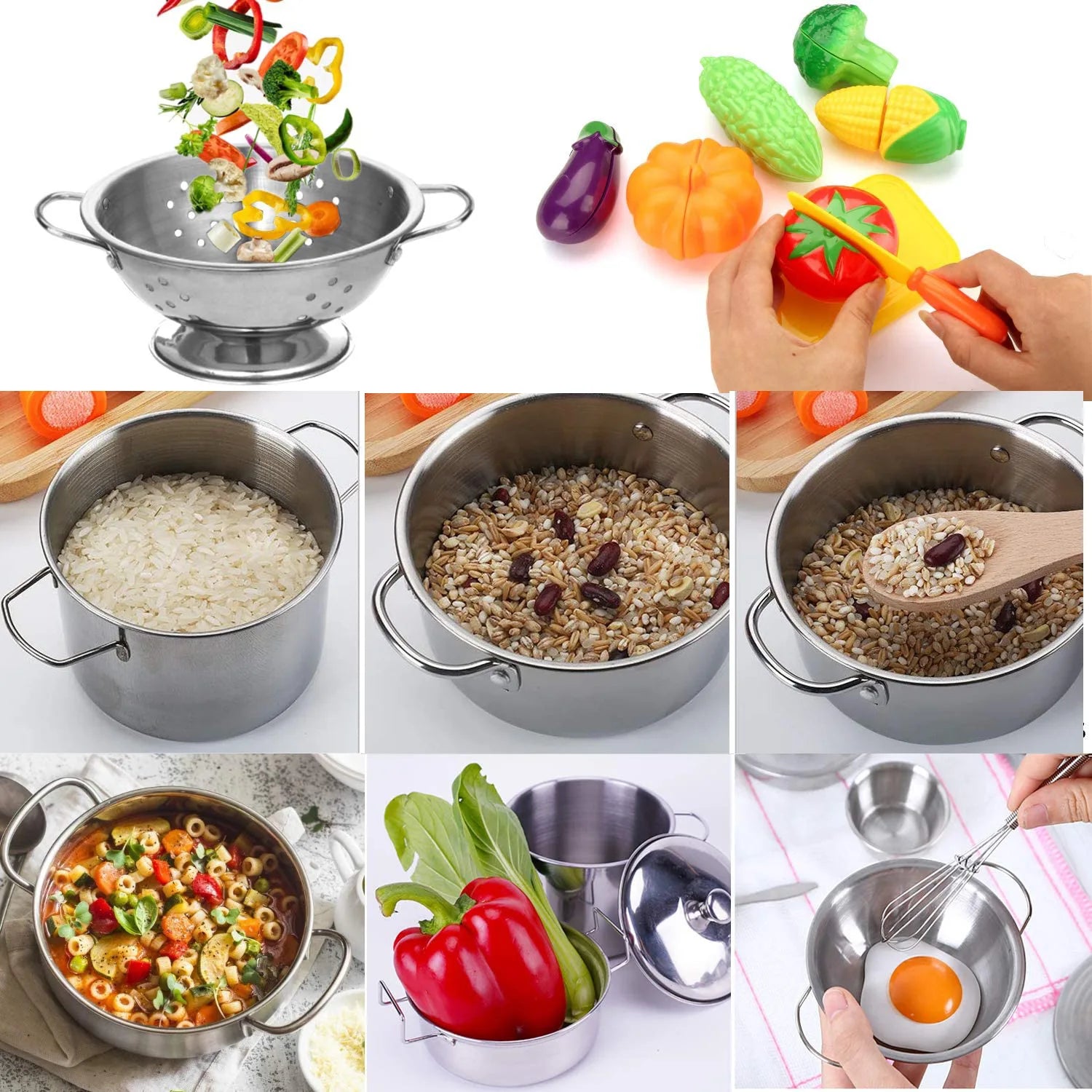 Stainless Steel Kitchen Play Set