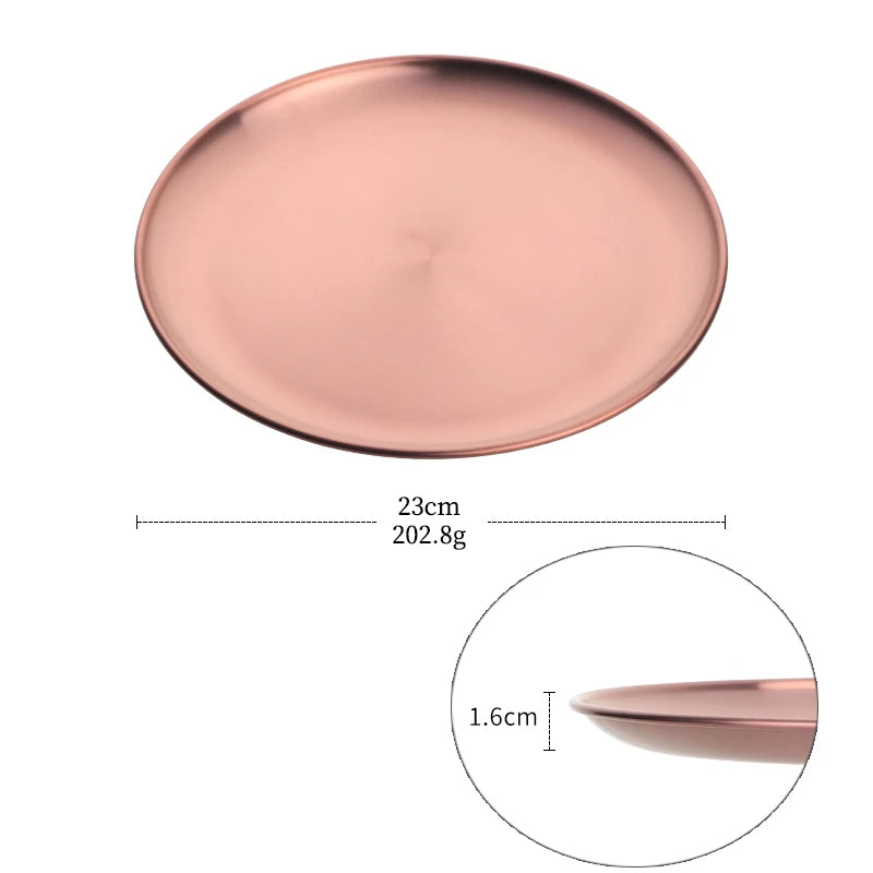 Stainless Steel Dinner Plate