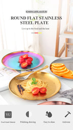 Stainless Steel Dinner Plate