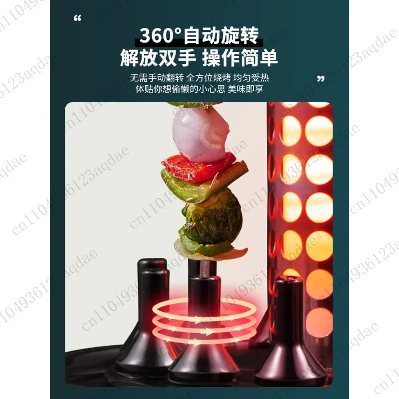 16-Skewer/12-Skewer Electric Grill