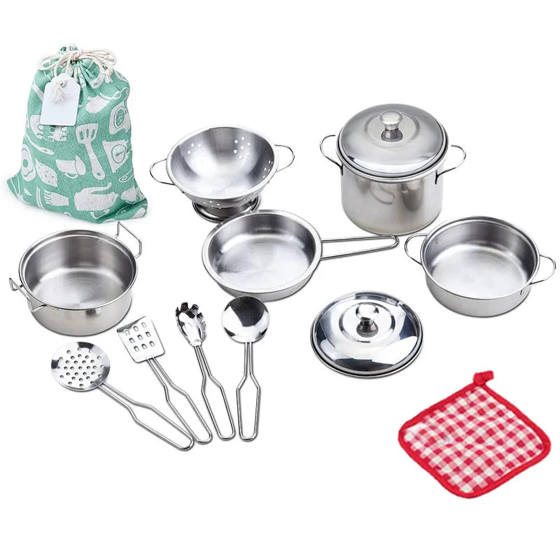 Stainless Steel Kitchen Play Set