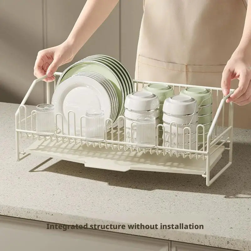 All-purpose dish rack with drain