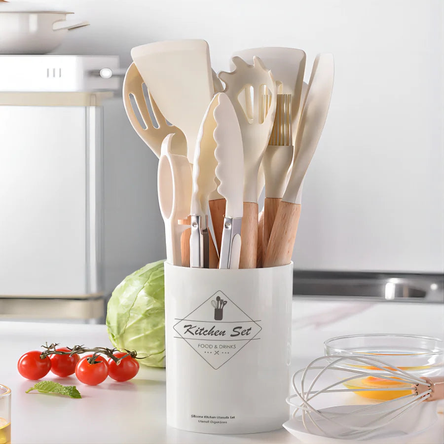 Silicone 14-piece Cooking Utensils Set