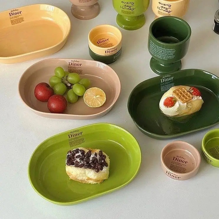 Korean Dishes Afternoon Tea Utensils
