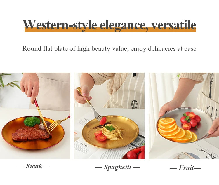 Stainless Steel Dinner Plate