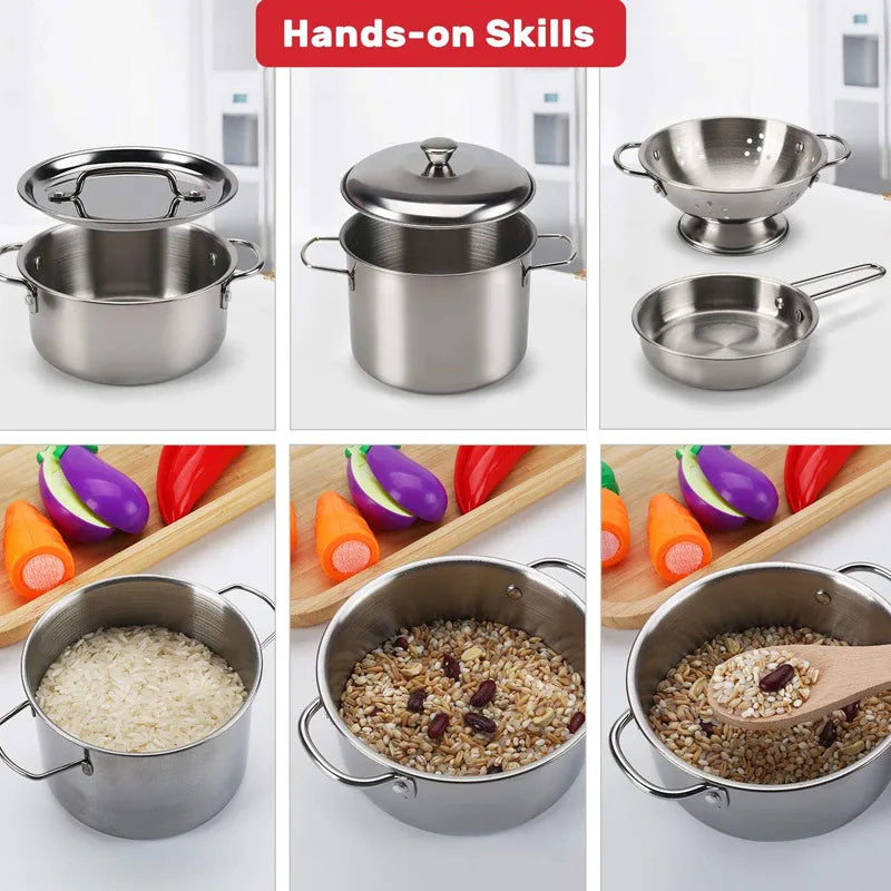Stainless Steel Kitchen Play Set