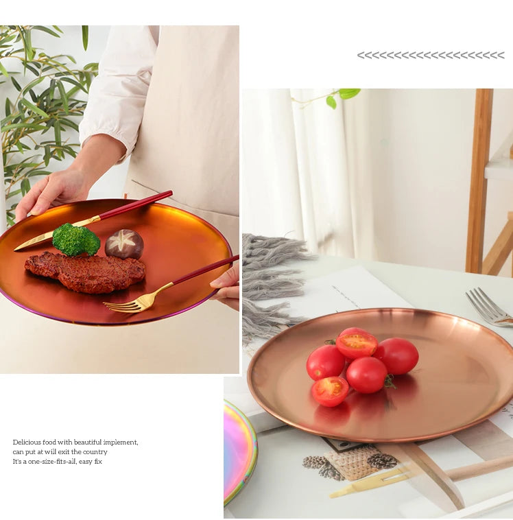 Stainless Steel Dinner Plate