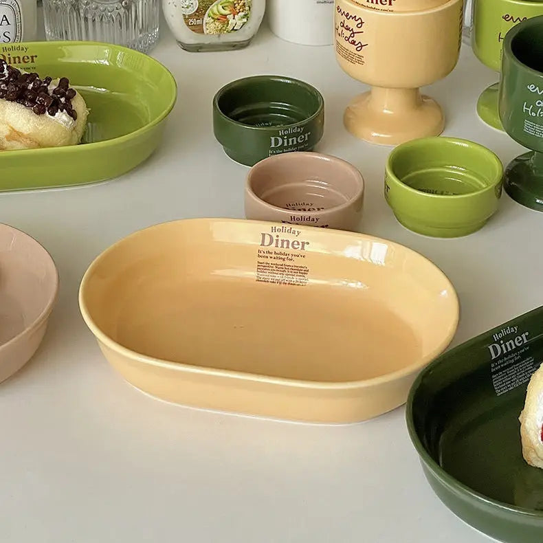Korean Dishes Afternoon Tea Utensils