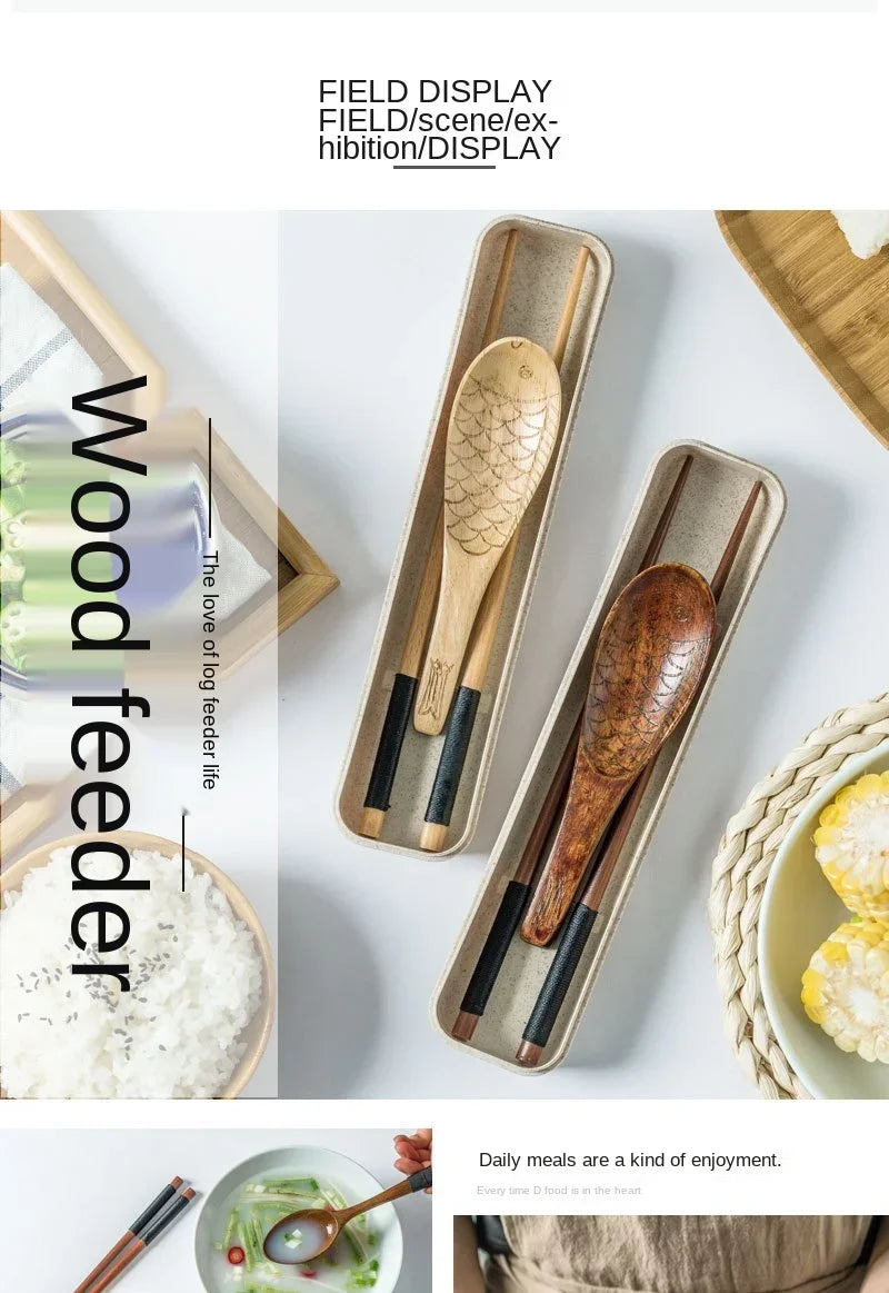 Wooden Spoon & Fork Dinner Kit