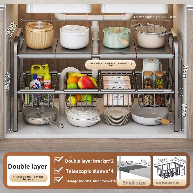 Kitchen Sink Expandable Storage