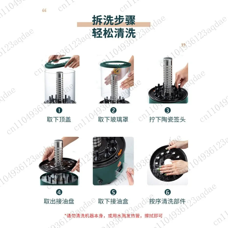 16-Skewer/12-Skewer Electric Grill