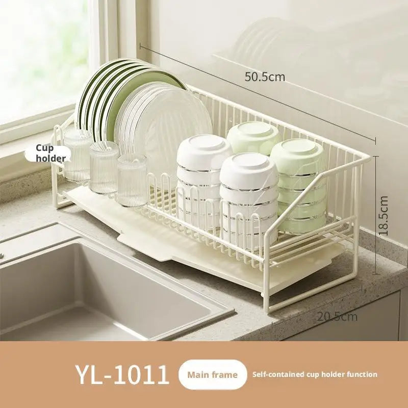 All-purpose dish rack with drain