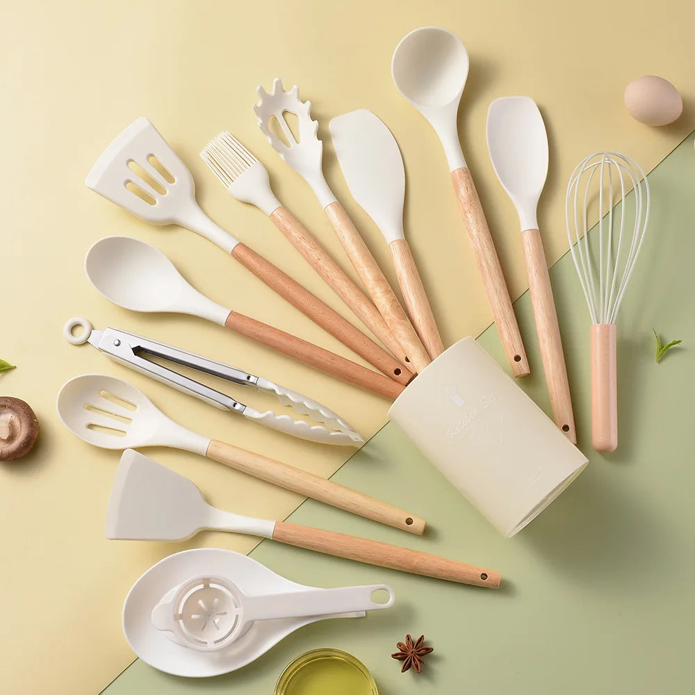 Silicone 14-piece Cooking Utensils Set