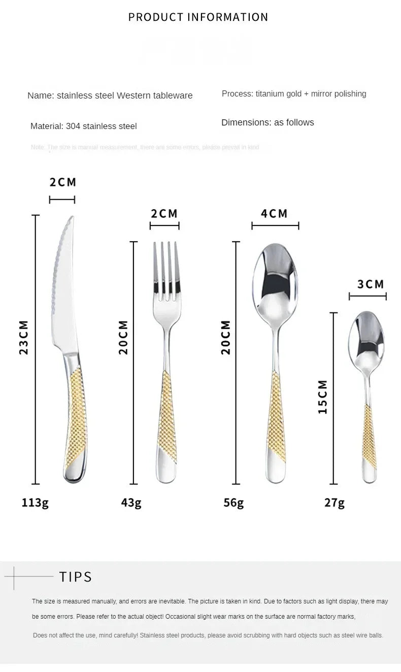 Stainless Steel Kitchen Cutlery Set