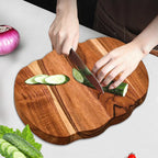 Pumpkin Shaped Wooden Kitchen Cutting Board