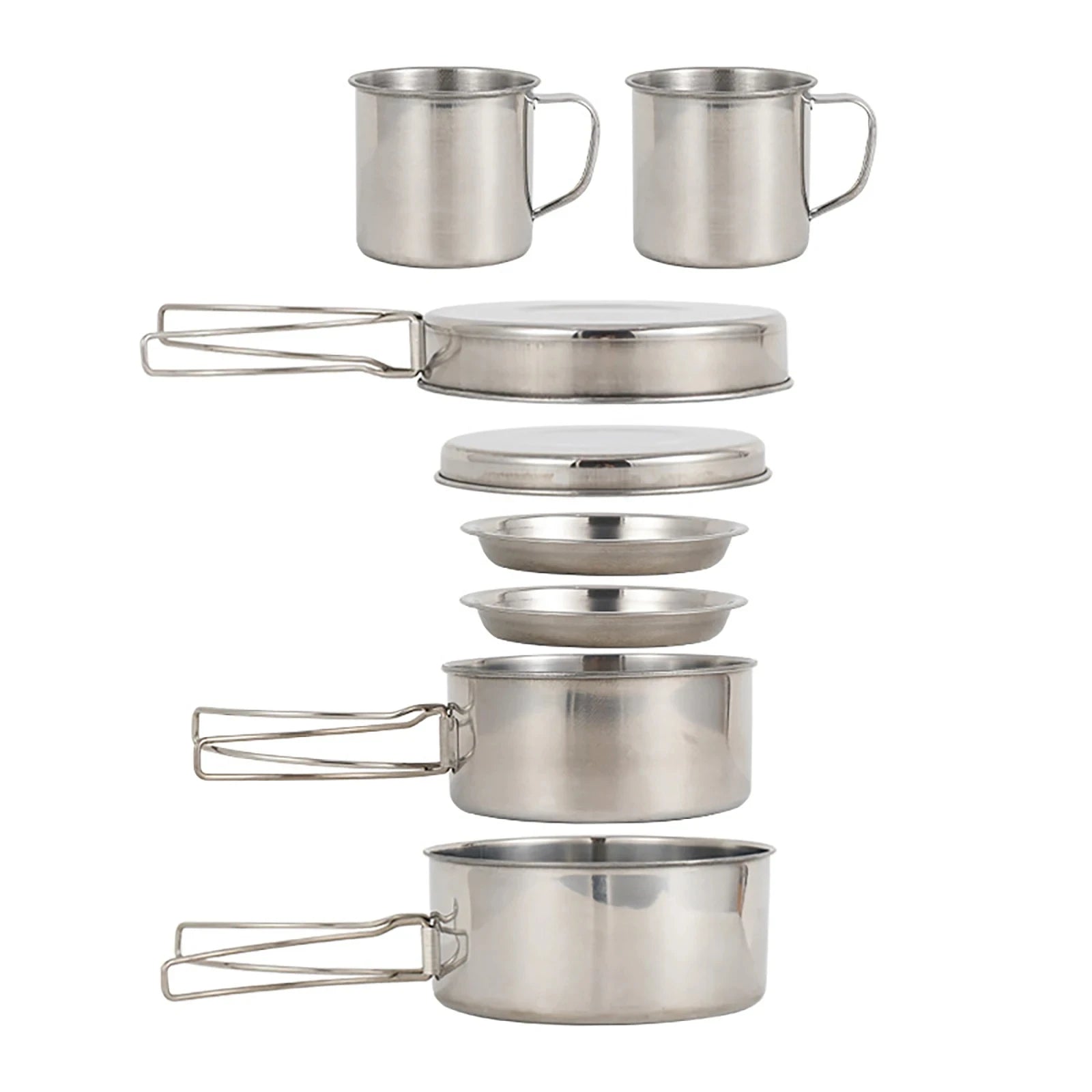 Stainless Steel Outdoor Cookware Mess Kit