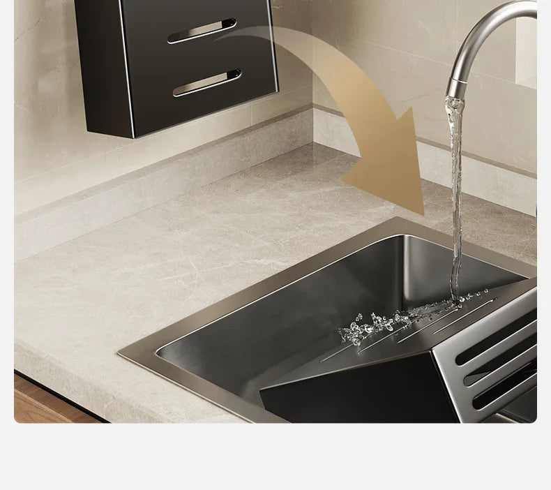 Wall-mounted kitchen knife storage block