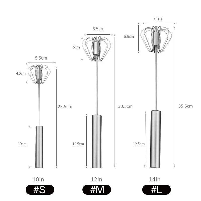 Stainless Steel Semi-Automatic Whisk Blender